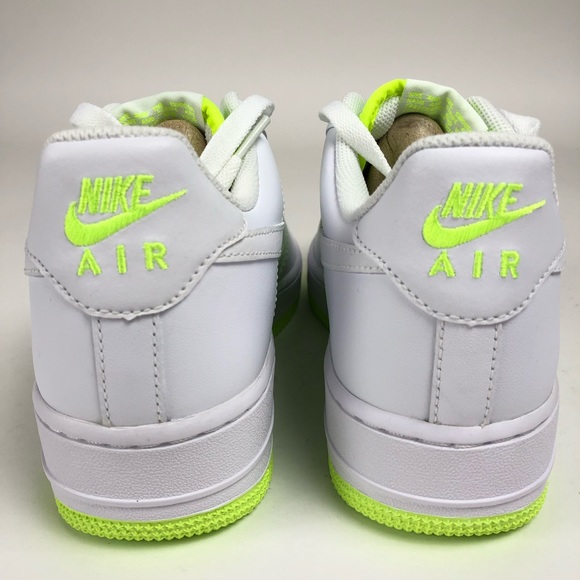 Nike Air Force One Womens Neon Low Top Sneakers - Picture 6 of 7